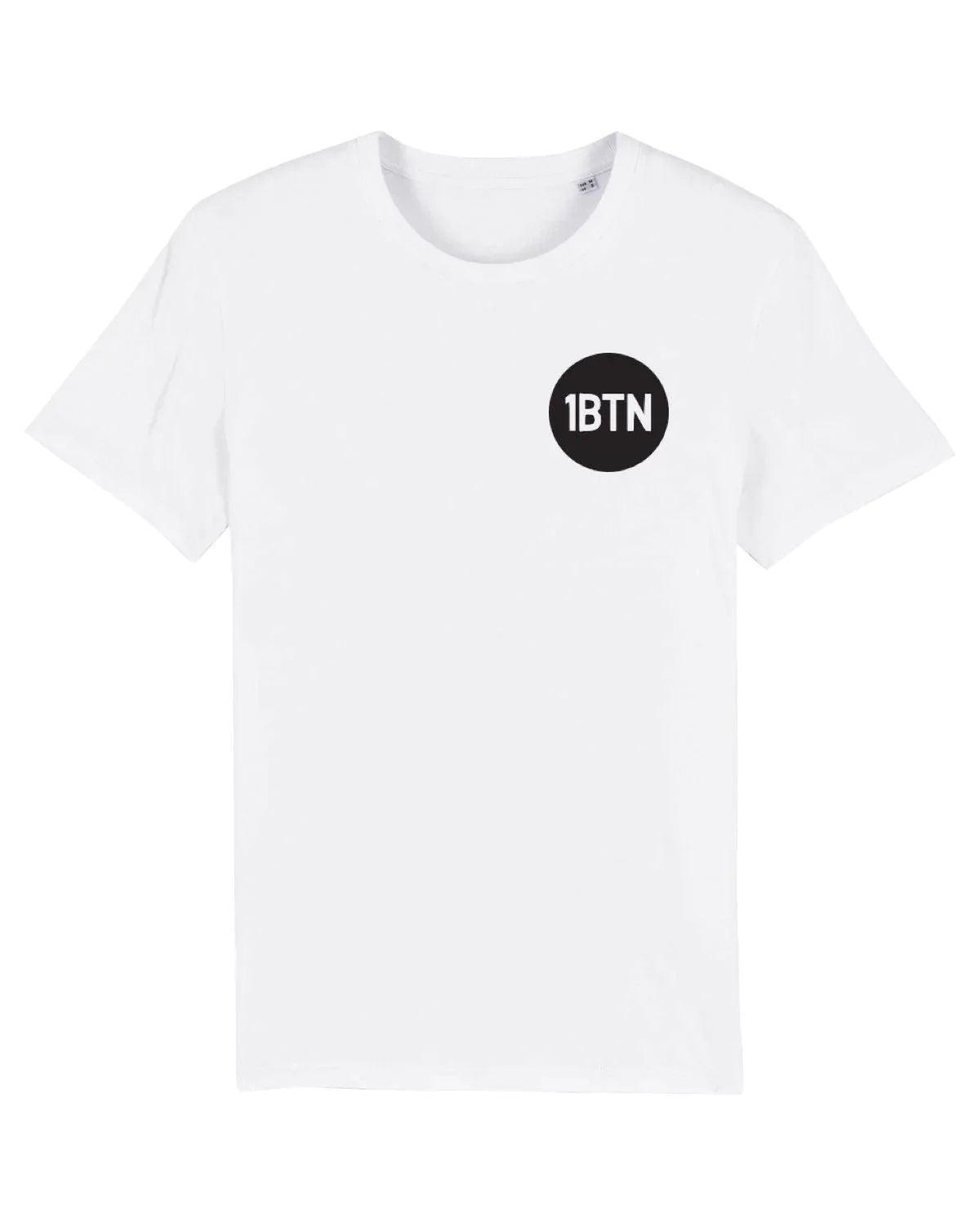 1BTN CHEST LOGO: T-Shirt Official Merchandise of 1BTN.FM (5 Colour Options) - SOUND IS COLOUR