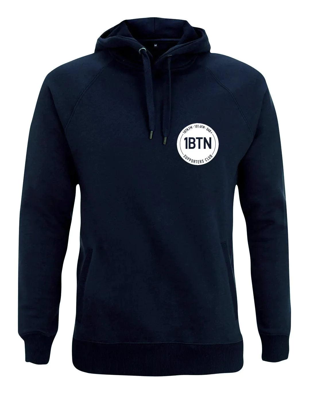 1BTN SUPPORTERS CLUB CHEST LOGO: Hoodie Official Merchandise of 1BTN.FM (5 Colour Options) - SOUND IS COLOUR