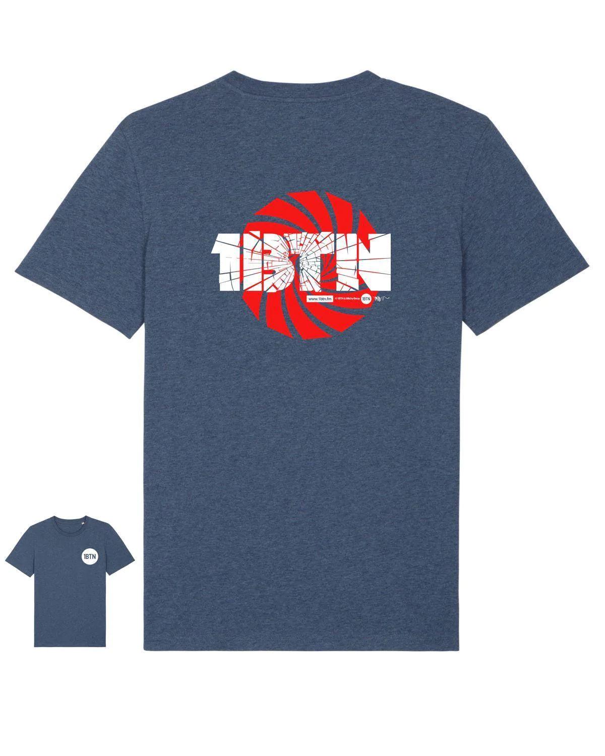 1BTN SWIRL By Mitchy Bwoy: 2 Sided T-Shirt Official Merchandise of 1BTN.FM (5 Colour Options) - SOUND IS COLOUR