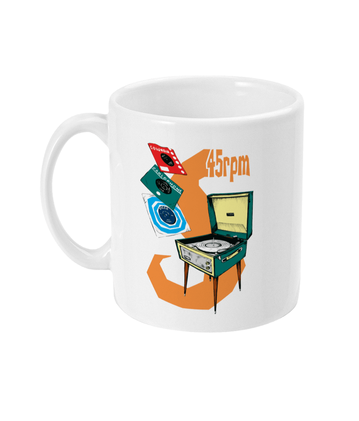 45 RPM: Mug Inspired by Record Collecting - SOUND IS COLOUR