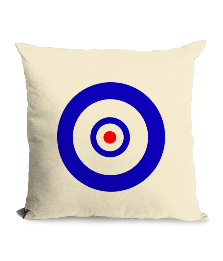 DOUBLE TARGET: Throw Cushion Inspired by Mod and Pop-Art - SOUND IS COLOUR