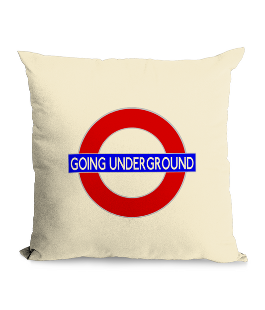 GOING UNDERCROUND Throw Cushion Inspired by The Jam and London - SOUND IS COLOUR