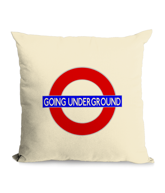 GOING UNDERCROUND Throw Cushion Inspired by The Jam and London - SOUND IS COLOUR