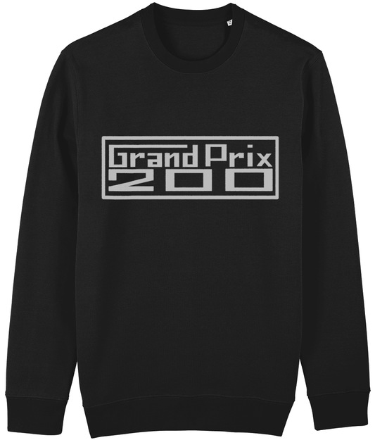 GRAND PRIX 200: Sweatshirt Inspired by Classic Lambretta Scooters (Silver Badge) GP200 - SOUND IS COLOUR