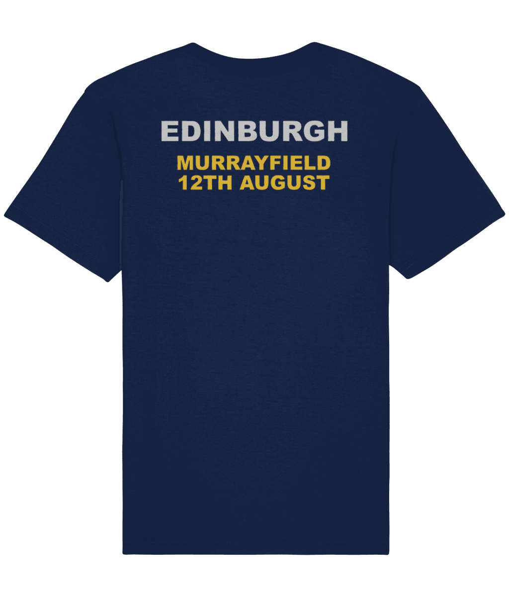 LIVE 25: CARDIFF, EDINBURGH, DUBLIN VENUE AND DATE ON REAR: 2-Sided T-Shirt Inspired by Oasis - SOUND IS COLOUR