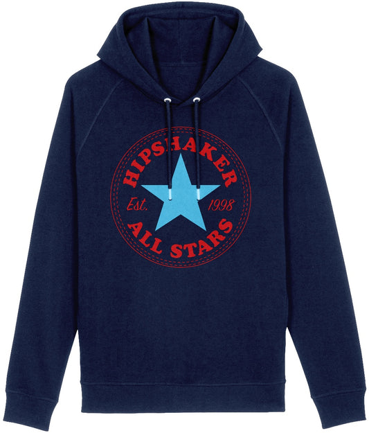 HIPSHAKER ALLSTARS SKY: Navy Hoodie Official Merchandise of Hipshaker. Small to 3XL