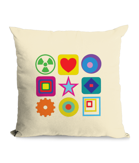 MODIFICATIONS: Throw Cushion Inspired by Pop-Art and Peter Blake - SOUND IS COLOUR