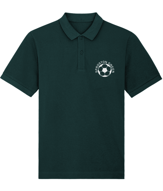 SPROSTON GREEN: Embroidered Green Polo Inspired by The Charlatans & Football: Small to 3XL - SOUND IS COLOUR