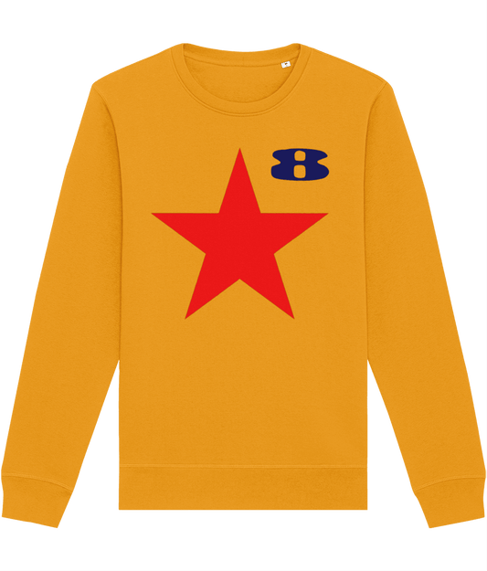 STAR: Yellow Sweatshirt Inspired by Peter Blake and Paul Weller - SOUND IS COLOUR