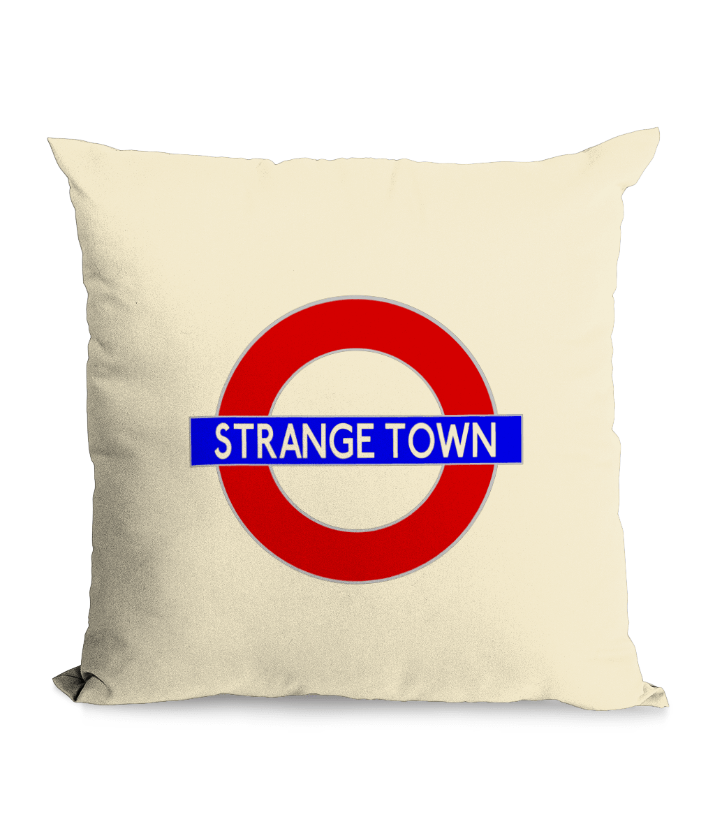 STRANGE TOWN: Throw Cushion Inspired by The Jam and London - SOUND IS COLOUR