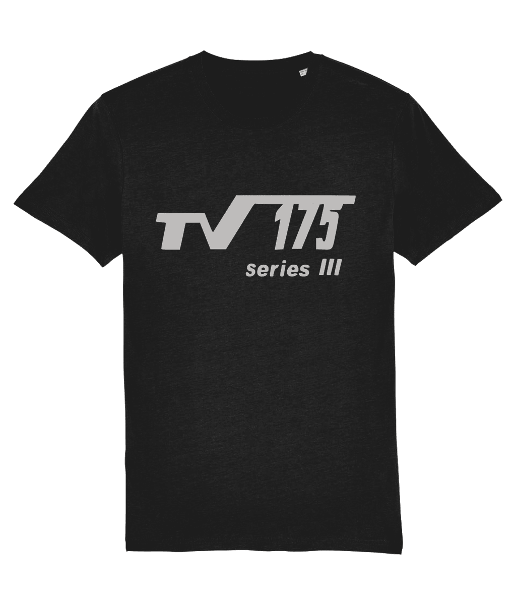 TV 175 SERIES 3:T-Shirt Inspired by ClassicLambretta Scooters (Silver Badge with 4 Colour Options) Small to 4XL - SOUND IS COLOUR